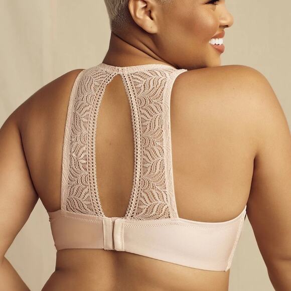 Paramour Carolina Seamless Plunge Racerback Bra in Sugar Baby - Picture 2 of 5